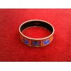 Bracelet Hermès large en émail Brazil