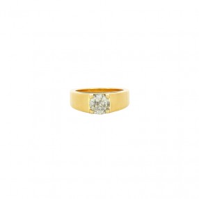 Bague Massive en Or et Diamant