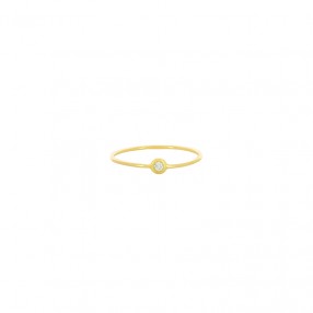 Bague Fil en Or et Diamant