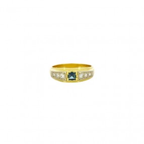 Bague Jonc en Deux Tons...