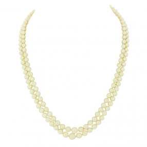 Collier 2 Rangs en Or et...