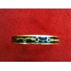 Bracelet Hermès fin en émail fond noir