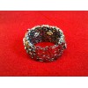 Bracelet argent, opales et saphirs multicolores