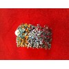 Bracelet argent, opales et saphirs multicolores