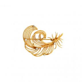 Broche Plume Vintage en...