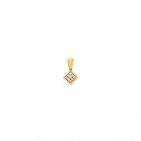 Pendentif en Deux Tons d'Or...