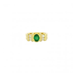 Bague en Deux Tons d'Or...