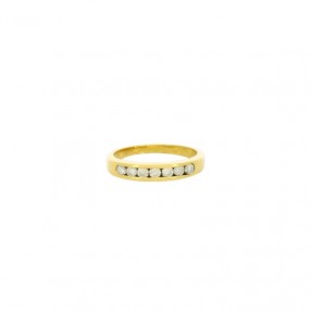 Bague Demi Alliance en Or...