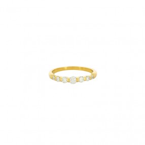 Bague Demi Alliance en Or...