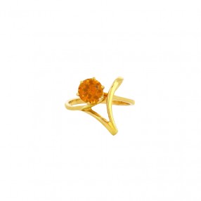 Bague Vintage en Or et Topaze