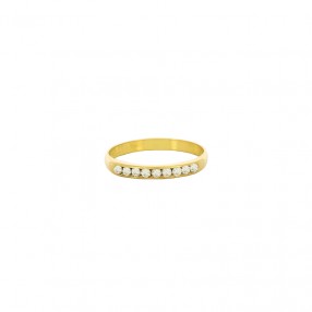 Bague Demi Alliance en Or...
