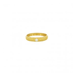 Bague Solitaire en Or et...