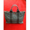 Sac Hermès Garden  mini en toile gris et noir
