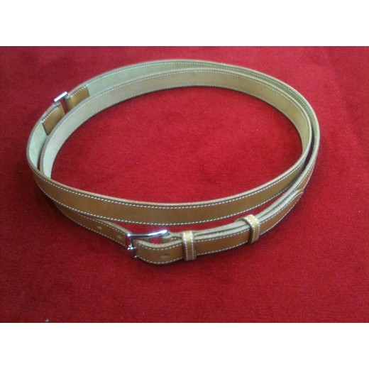 Ceinture Hermès Etrivière double camel