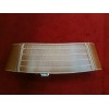Ceinture Longchamp en veau et vachette brique