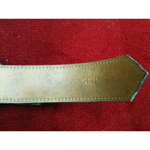 Ceinture Hermès H vintage verte