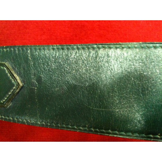 Ceinture Hermès H vintage verte