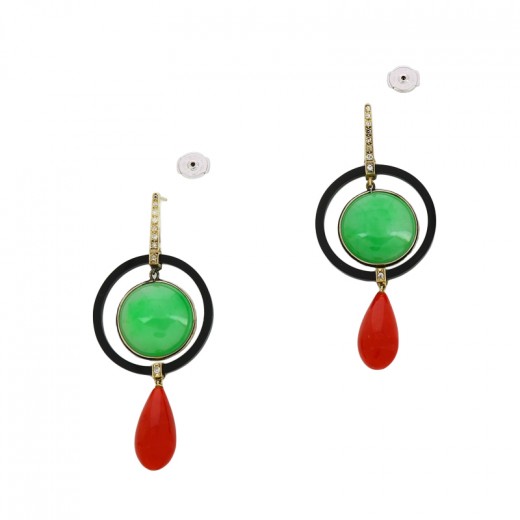 Boucles d'orelles en strass art déco, boucles d'orelles en crstal
