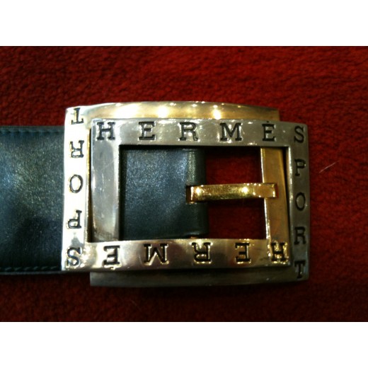 Ceinture Hermès H vintage verte
