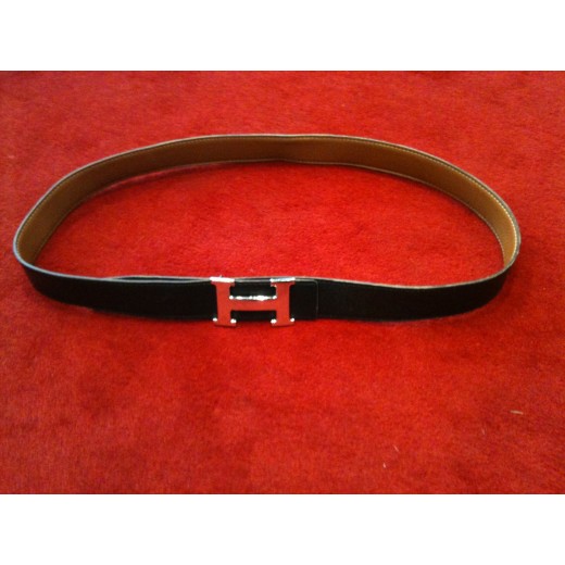 Ceinture Hermès H noire