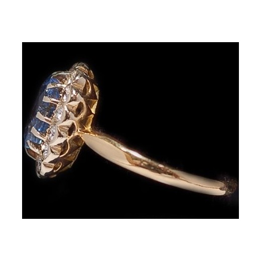 Bague ancienne saphir Ceylan Diamants