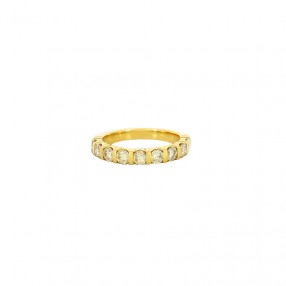 Bague Demi Alliance en Or...
