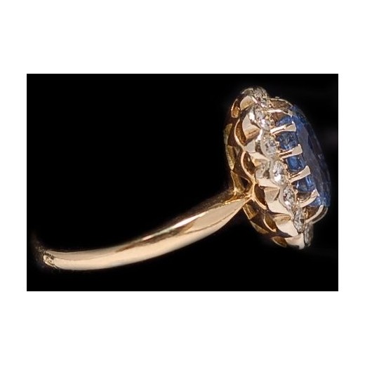 Bague ancienne saphir Ceylan Diamants