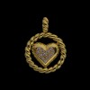 Pendentif Fred Coeur en or et diamants