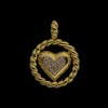 Pendentif Fred Coeur en or et diamants