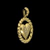 Pendentif Fred Coeur en or et diamants