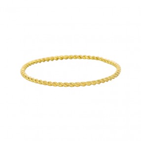 Bracelet Jonc Torsadé en Or