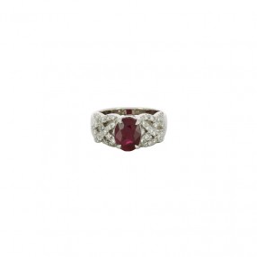 Bague en Or Rubis et Diamants