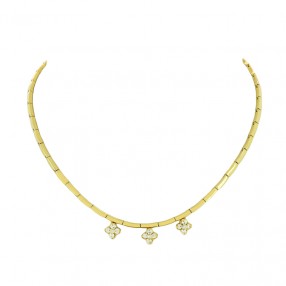 Collier Articulé Fleurs en...