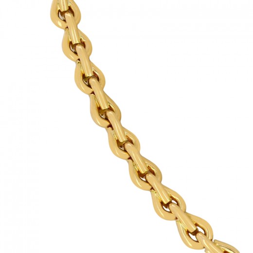 Chaîne De Montre à Gousset En Métal Jaune - Occasion, Pour Montre De Poche Vintage