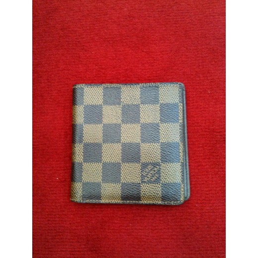 Porte billets et cartes Louis Vuitton en toile damier