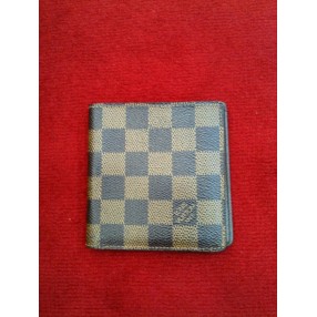 Porte billets et cartes Louis Vuitton en toile damier