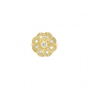 Bague Fleur en Or et Diamants