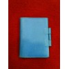Porte carnet Hermès en cuir bleu