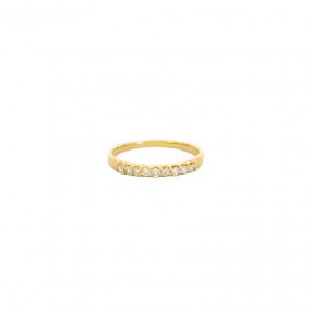 Bague Demi Alliance en Or...