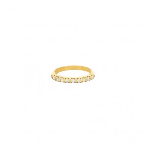 Bague Demi Alliance en Or...