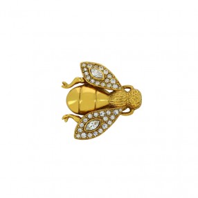 Bijoux Ancienne Broche en Argent avec Pierre (9-39/3
