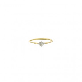 Bague Fine en Deux Tons...