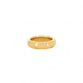 Bague Jonc Massive en Or et...