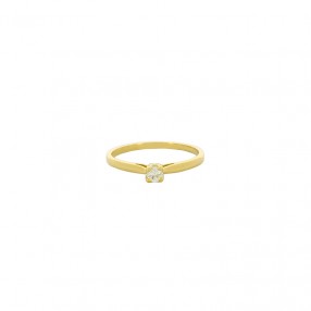 Solitaire moderne en or et...