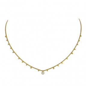 Collier Centre en Or et...