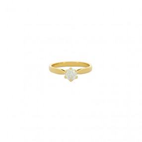Bague Solitaire en Or et...