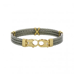 Bracelet Câble en Or et...