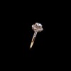 Bague ancienne 2 ors et diamants des années 1920