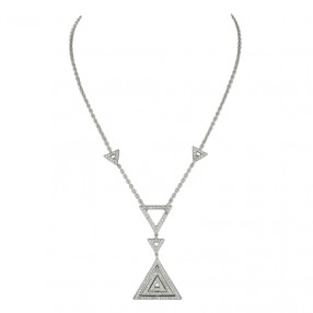Collier Centre Triangles en...