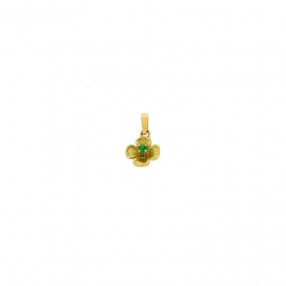 Pendentif Trèfle en Or et...